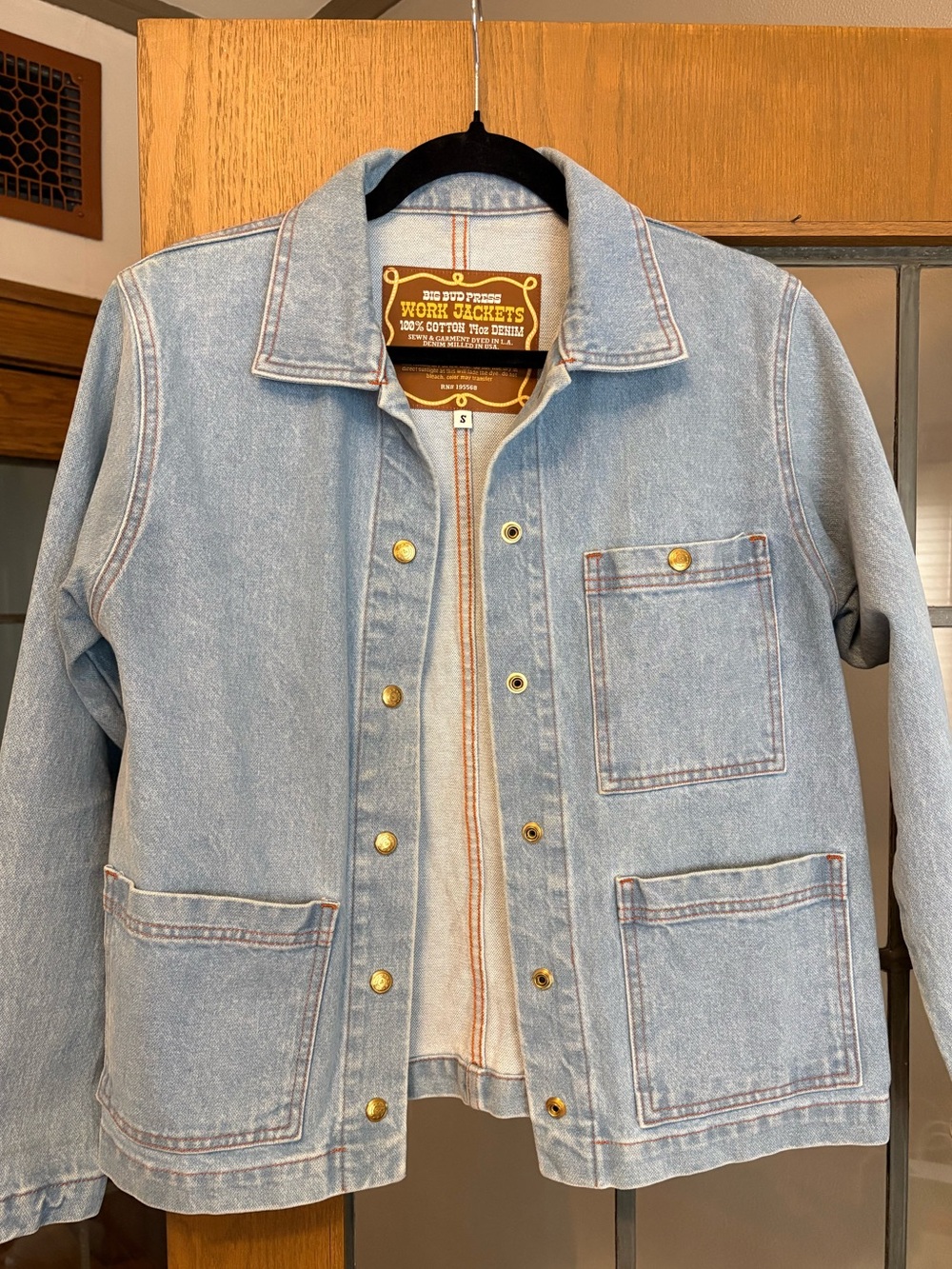 Big Bud Press Light Blue Denim Work Jacket